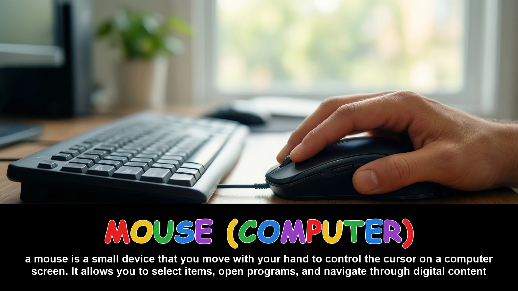 English Illustration for mouse (computer)